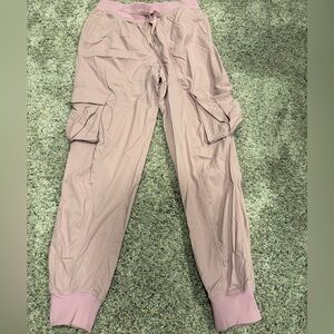 Lululemon dance studio cargo mid rise jogger. Full length. Light pink. Size xs
